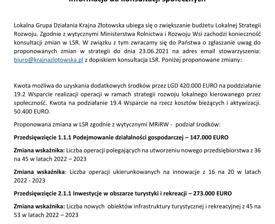 Konsultacje społeczne 